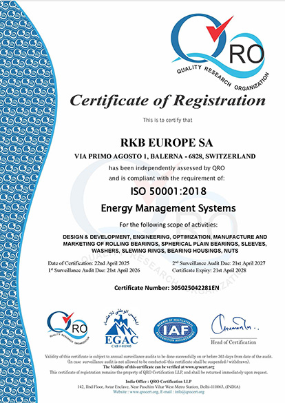 ISO certification 50001