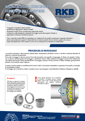 RKB Mounting Instructions for Self-Aligning Ball Bearing (IT)