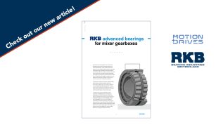 RKB advanced bearings for mixer gearboxes 🇨🇭