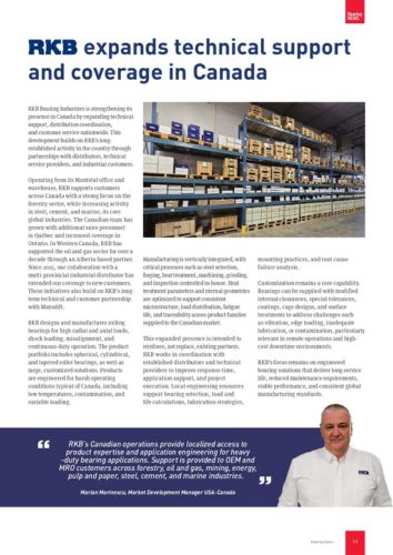 RKB expands technical supportand coverage in Canada